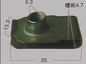 适用五菱之光牌照螺丝 宏光 荣光 荣光S 乐驰前后保险杠牌照螺母
