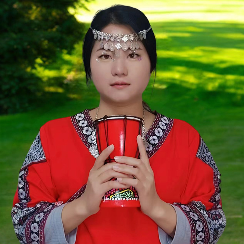 非洲鼓道具6寸旅拍鼓拍照4寸拍摄小鼓民族舞蹈鼓云南摄影艺术照鼓