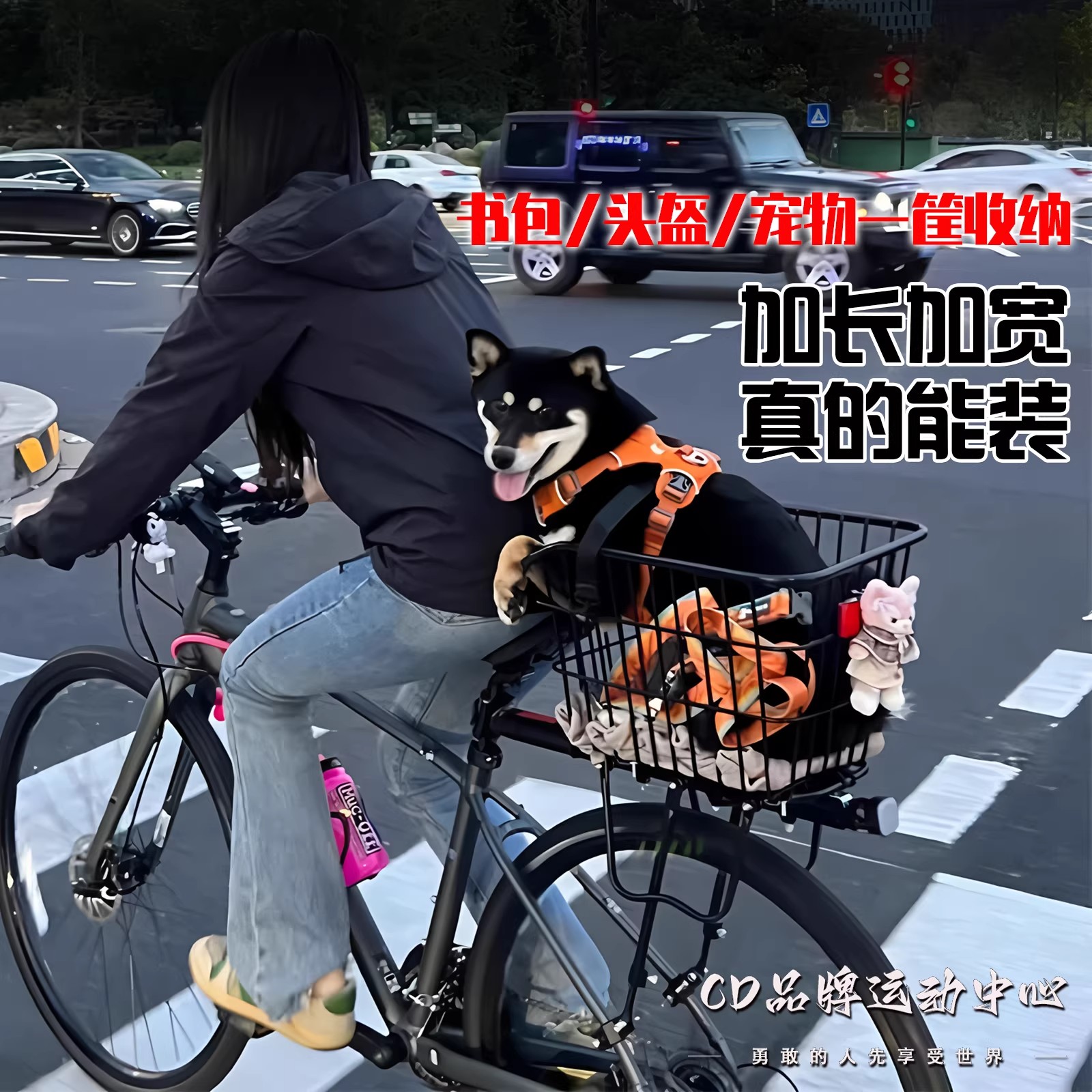 适用于速比特公路自行车筐后置车篮多功能配件银河阿童木胜利火星图片