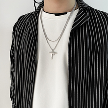 潮流Gold Bar Pendant 14K Uzi乌兹冲锋小机枪男女款吊坠情侣项链
