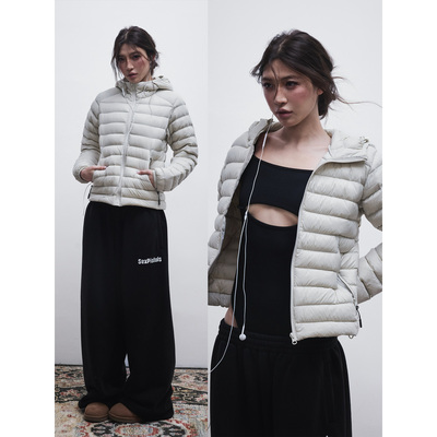 90白鸭绒修身排骨羽绒服