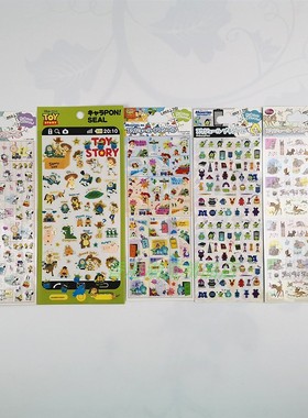日本製Disney 迪士尼玩具总动员大怪兽史努比记事本贴纸儿童女孩