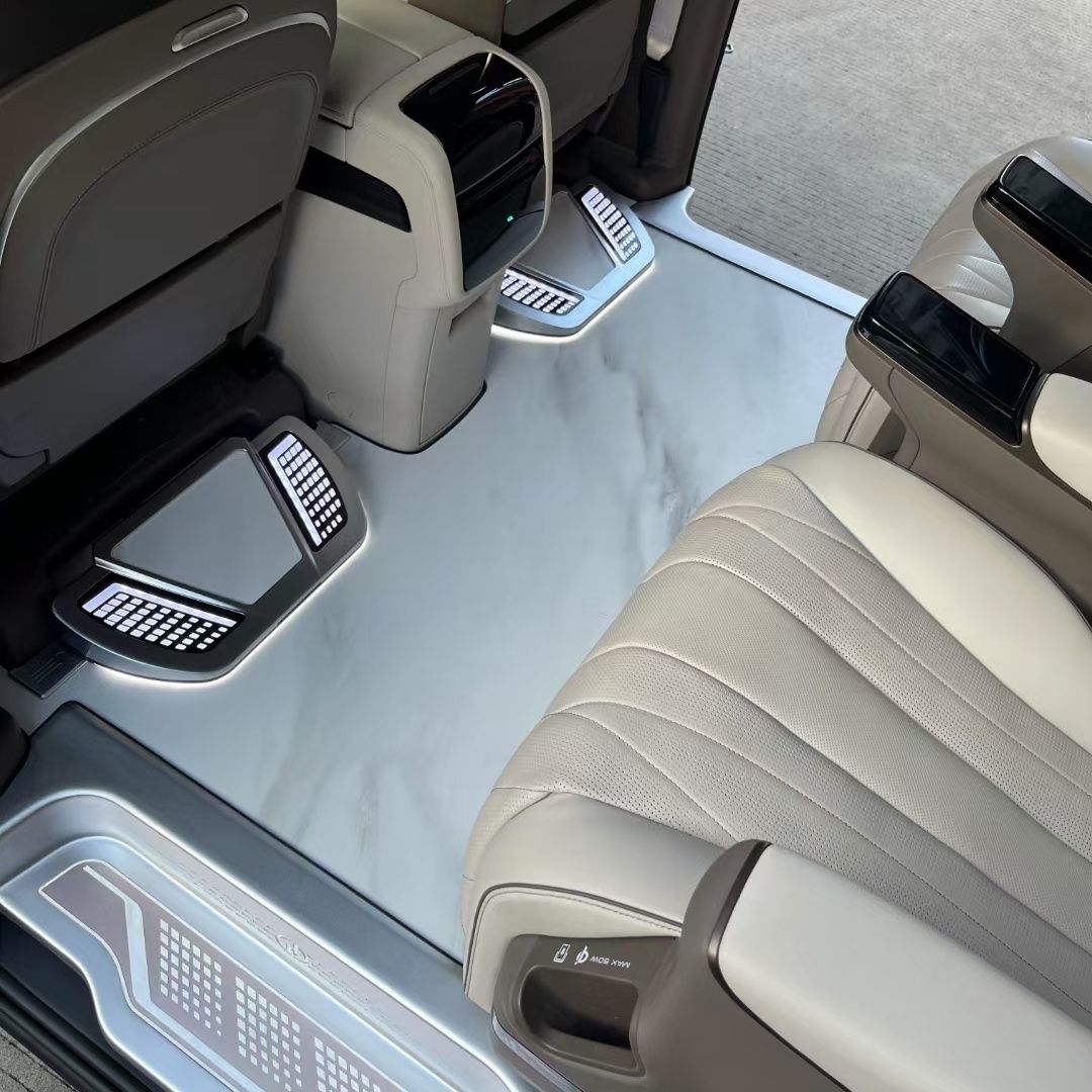 比亚迪腾势D9无轨实心铝地板脚垫专车专用汽车改装商务实铝地板