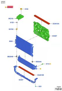 适配于新翼虎1.5T新福克斯1.5T中冷器增压器水箱涡轮增压器散热器