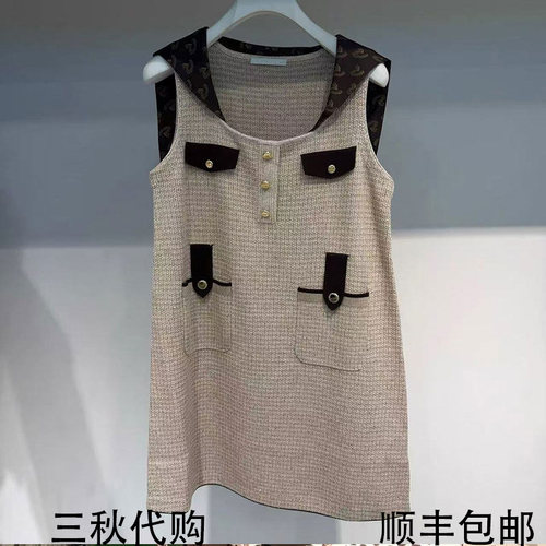 REVANYAYA芮范雅2026秋季新款海军领无袖针织连衣裙女R71103141