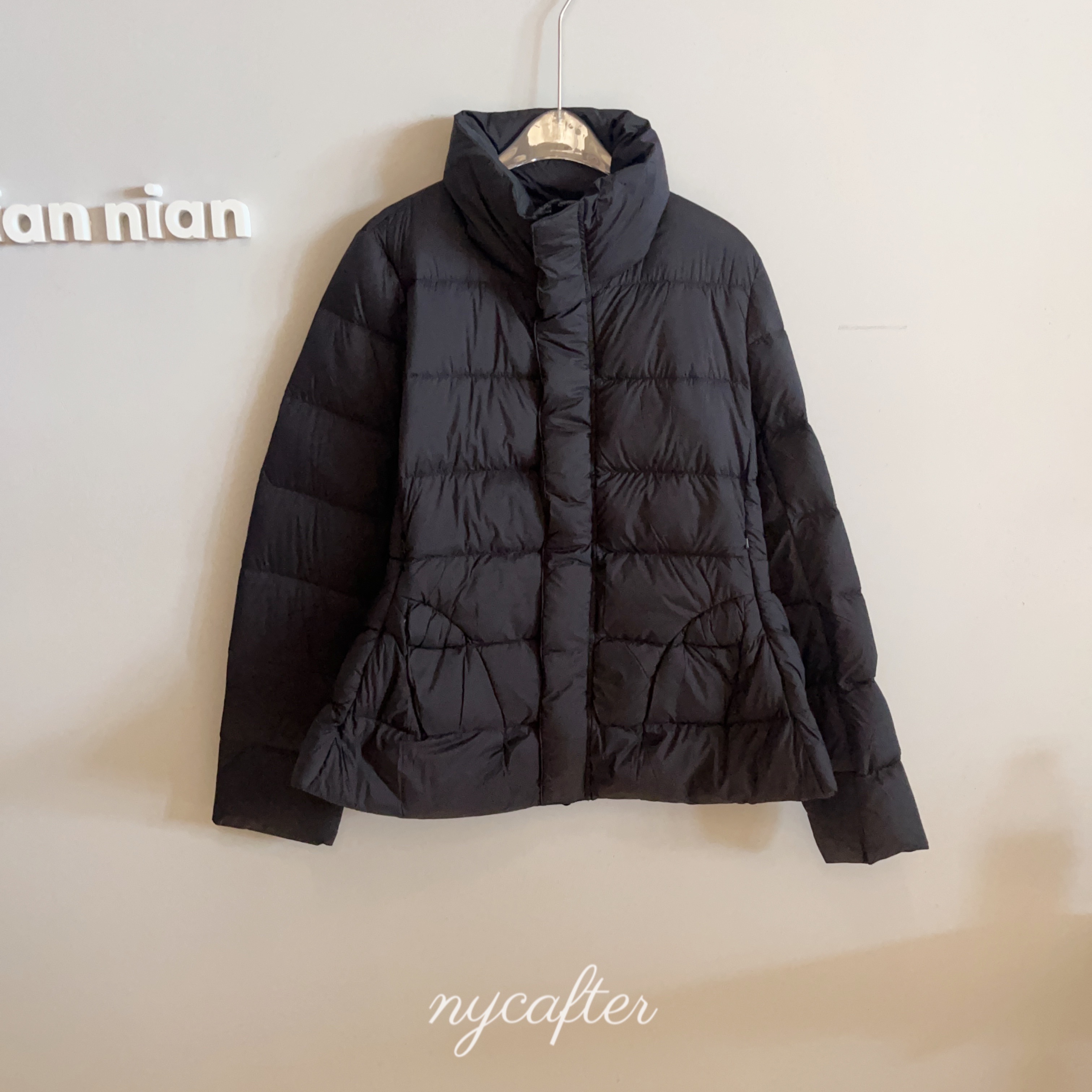 【念念】nycafter 90鸭绒立领收腰廓形羽绒服5700