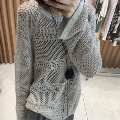 【念念】nycafter早秋设计感新款 宽松显瘦长袖 罩衫女上衣eh3240