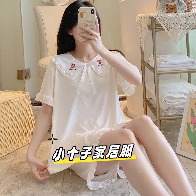 2025大学生小个子夏季短袖女睡衣/家居服套装