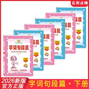 2026春新版名师点睛字词句段篇一二年级三四五六年级下册人教版小学语文阅读分析与同步作文训练123456年级字词句段篇教材解读解析