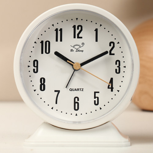 简约小闹钟学生专用静音床头儿童男女孩电子时钟起床神器桌面闹铃