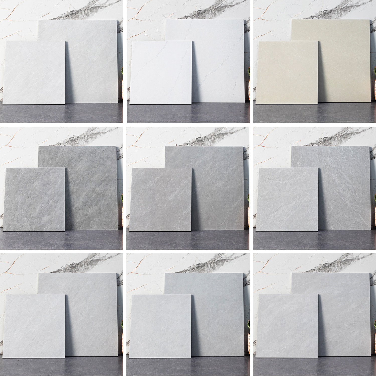 卫生间墙砖瓷砖400x400阳台地砖300x300出租房防滑灰色工程仿古砖