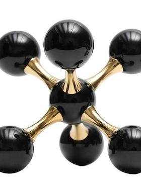 现代轻奢球体软装饰品摆件新房样板间书桌酒柜浴室卫生间家具展厅