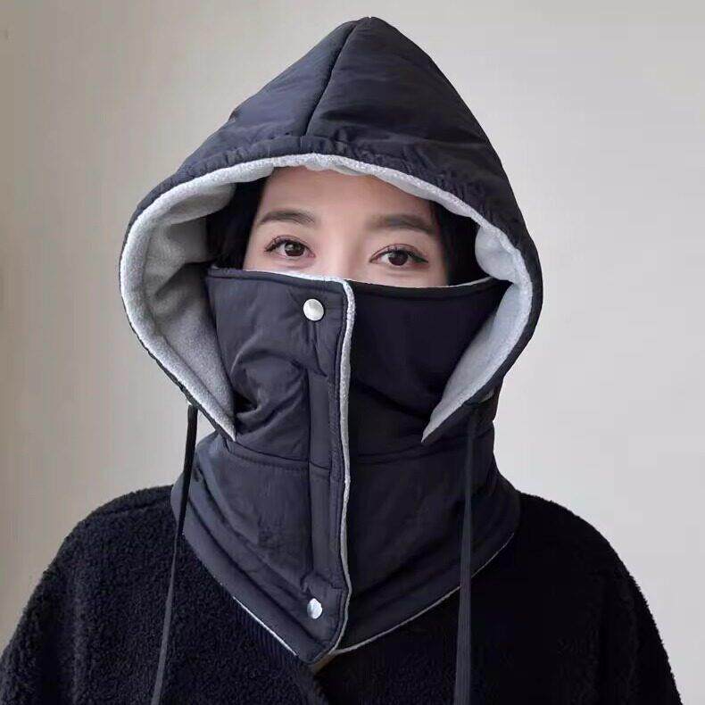 防风防泼水骑行电动车棉帽 保暖加绒加厚秋冬雷锋帽 男帽子女冬季