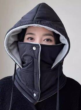 防风防泼水骑行电动车棉帽 保暖加绒加厚秋冬雷锋帽 男帽子女冬季