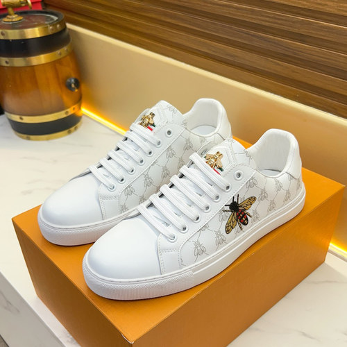 邦家尼休闲欧美印花小白鞋