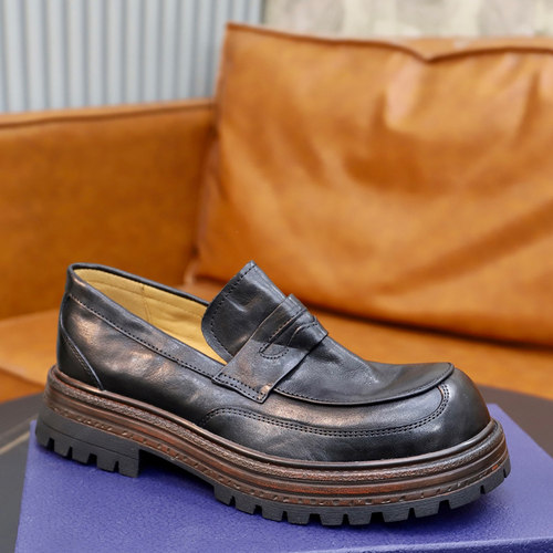 单鞋男欧美一脚蹬2026懒人鞋男