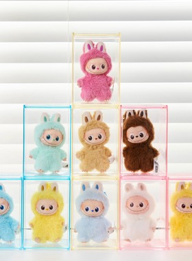 RMAX第四代拉布布心底密码专用展示盒盲盒手办labubu透明收纳盒子