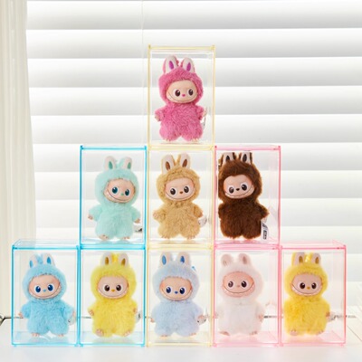 RMAX第四代拉布布心底密码专用展示盒盲盒手办labubu透明收纳盒子