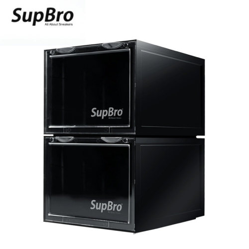 Supbro透明鞋盒鞋收纳磁吸展示柜