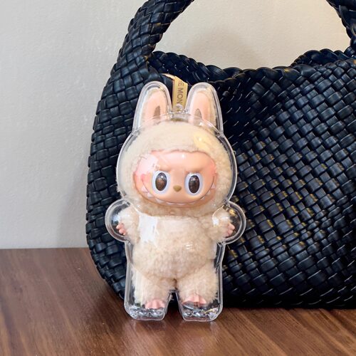 RMAX心动马卡龙前方高能拉布布挂件透明保护套搪胶labubu防脏罩壳