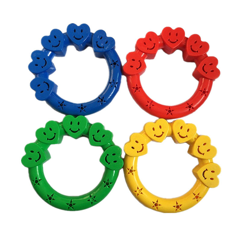 舞蹈手环摇铃晨操爱心有声玩具幼儿园儿童感统器械加厚塑料体操环