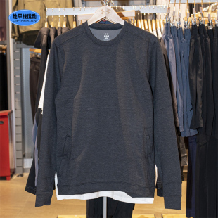 安德玛圆领卫衣春季 上衣打底1379667AD 男保暖亲肤健身跑步运动衫