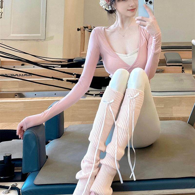 长袖瑜伽服套装女2026新款高级感普拉提运动上衣绝美训练服健身服