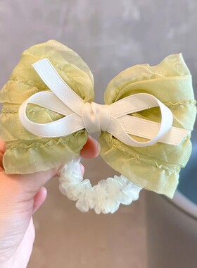 小清新夏天儿童蝴蝶结皮筋韩系发饰女童头饰宝宝彩色发圈马尾发绳