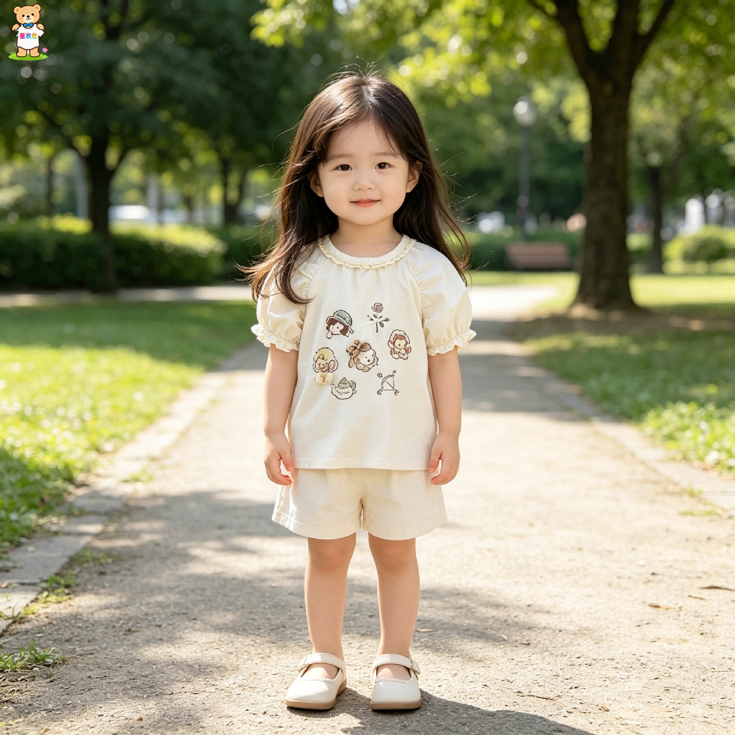 女童夏季体恤2026新款卡通可爱风短袖薄款韩版宝宝夏款短袖