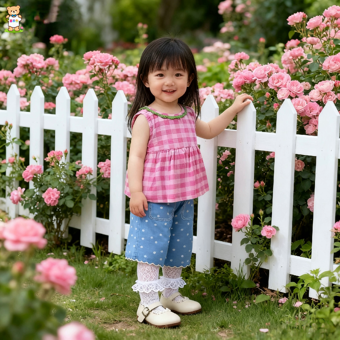 女童宝宝小衫夏季新款韩系婴幼儿上衣背心格纹无袖薄款舒适衬衫