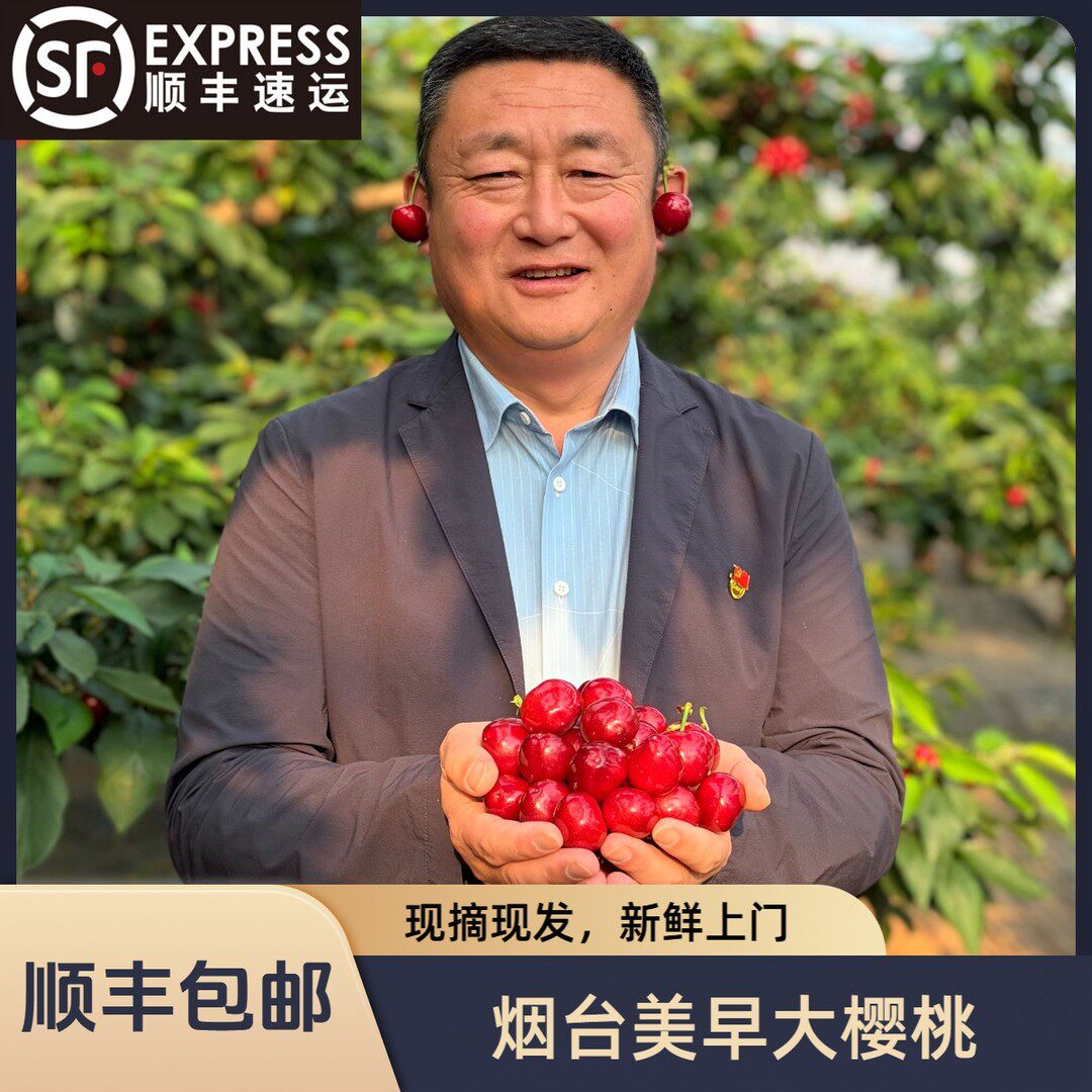 张书记甄选正宗山东烟台美早大樱桃现摘现发26-34mm