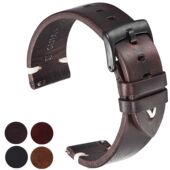 真皮表带男女手工复古头层油蜡皮变色手工穿绳适配华为GT1 3pro