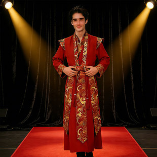 万马奔腾旗子舞蹈服加大码舞蹈演出服红色女古装国风飘逸打鼓服装