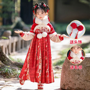 古灵精怪虞兮叹福娃女孩可爱拜年服装古风汉服舞蹈演出服生日礼物