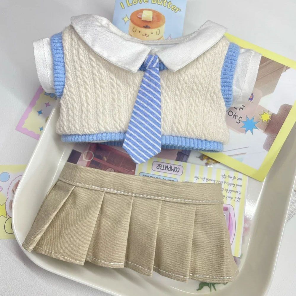 周深棉花娃娃衣服20CM厘米娃衣A学院风棉花娃娃衣服周深公仔套装