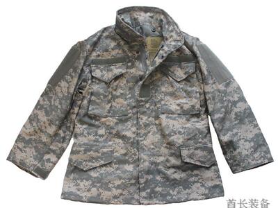 acu迷彩m65风衣双塑料拉链