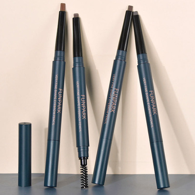 FUNPARK立体自然扁芯眉笔 持久上妆不脱妆防水不易晕染双头眉笔女