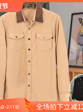 镇店之宝3折秋季加厚保暖进口丝绒修身男士衬衫衬衣202520 P95