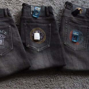 VV 断码清仓2折春季弹性修身灰黑男士牛仔裤 6006 6251 6383