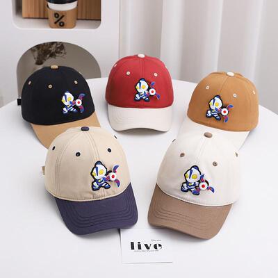 奥特曼棒球帽中大童鸭舌帽