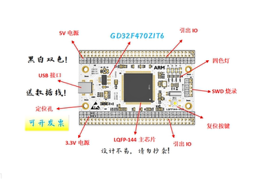 GD32F470ZIT6最小系统板GD32F470ZIT6核心板GD32F470ZIT6开发板