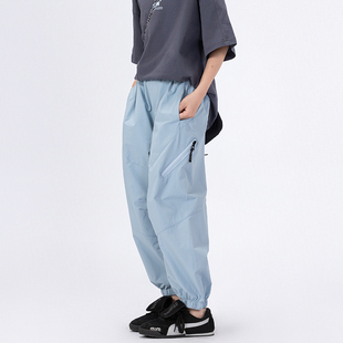 Singira儿童运动休闲裤男童拉链速干束脚裤女童潮酷日系长裤透气