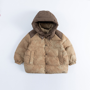 【专柜同款】Singira儿童渐变扎染羽绒服白鸭绒保暖潮酷连帽外套