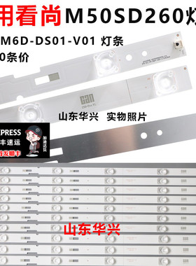 鲁至适用看尚M50SD260灯条DS50M6D-DS01-V01 C50-Pro V1 10条5灯