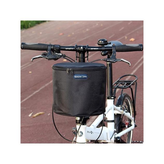 适用捷安特自行车前置车筐车篮加大帆布折叠车篓车挂篮单车菜篮子