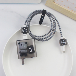 适用华为Mate60Pro荣耀90nova11数据线保护套66w88w充电器头套p60