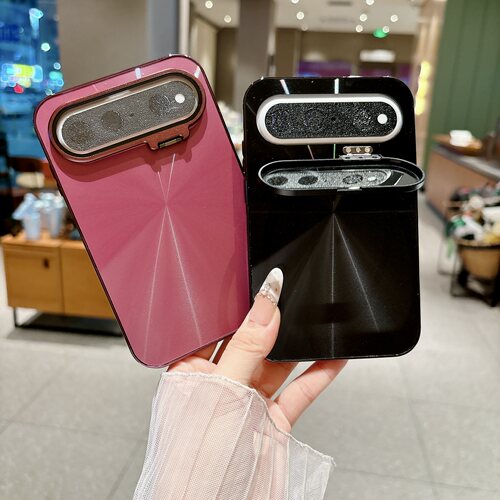 金属镜头支架适用华为pura x view手机壳阔直屏新款镭射CD纹全包防摔puraxview电镀防滑条保护套超火高级女款