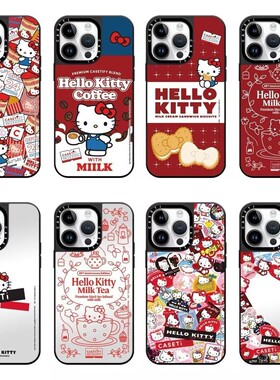 CASE联名可爱凯蒂猫适用iPhone17Promax手机壳苹果16新款镜面磁吸15全包防摔14保护套13高颜值女款12外壳Air