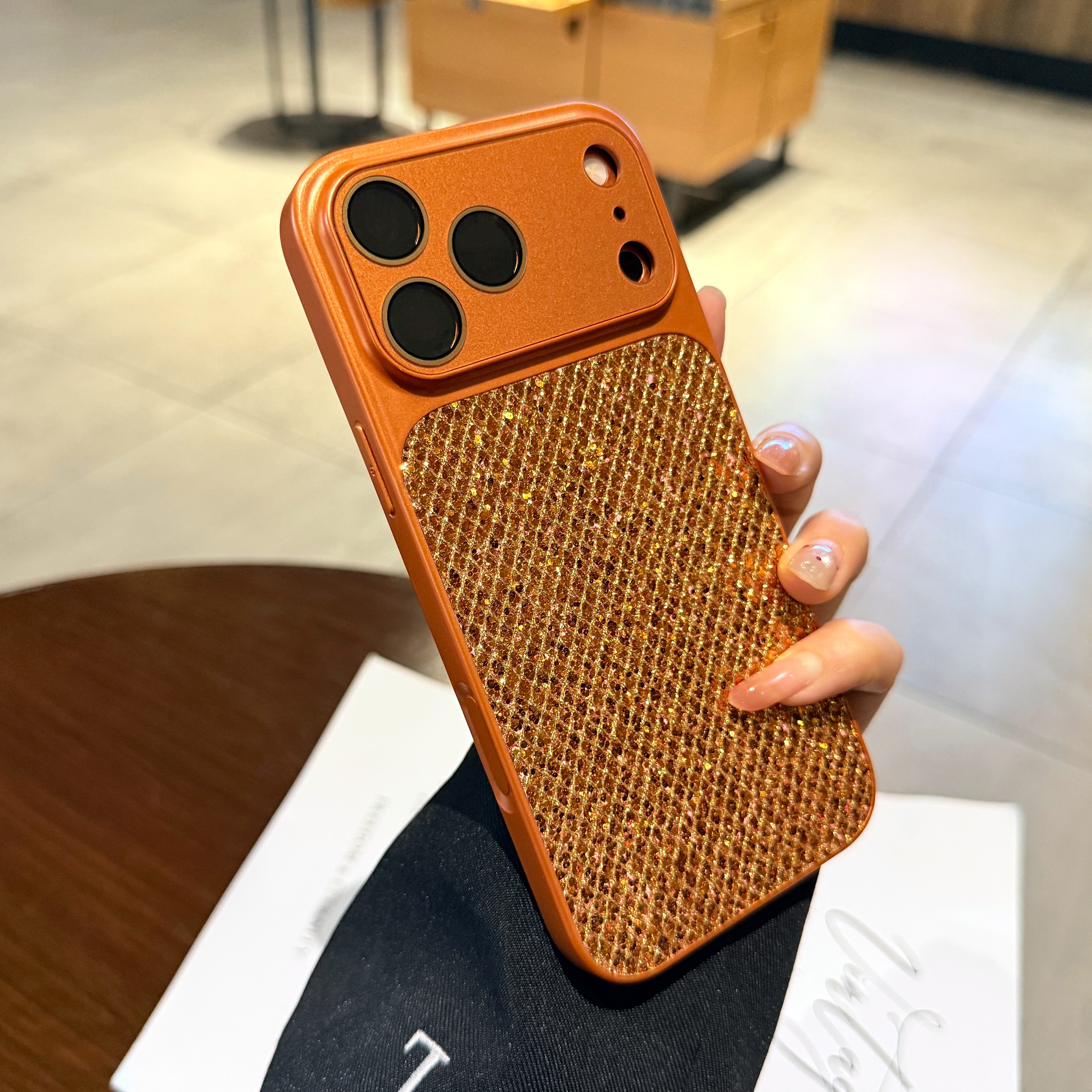 秒变17大视窗适用苹果17promax手机壳iPhone16新款闪粉亮片15相机按键14plus全包镜头13超火12pm