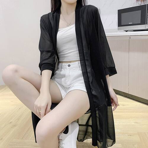防晒衣女长袖风衣外套中长款2026